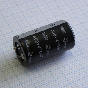 LG400M0470BPF-3050, С защёлкиваемыми выводами 400V  470uF ±20%, стандартные, 2000часов, -20...+105°С