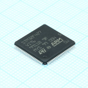 STM32F427VIT6, Микроконтроллер STM 32-бит ядро ARM Cortex-M4 MCU+FPU 2мБ Флэш-память/256+4кБ ОЗУ шина USB Ethernet 17 таймеров 3 АЦП 20 портов UART