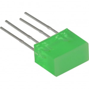 L-835/2GDT, Светодиодный модуль 5х10мм/зеленый/568нм/5-10мкд/120°