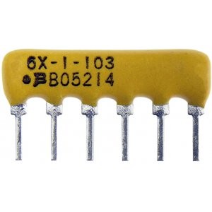 4606X-101-472LF, Резисторная сборка 5 резисторов 4.7кОм с одним общим выводом