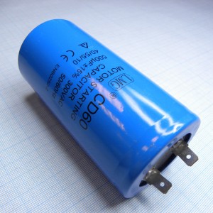 CD60 300V 500uF ±15%, Алюминиевый пусковой электролитический конденсатор
