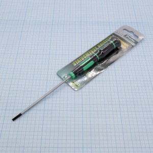 SD-081-S7, Прецизионная шлицевая отвертка (3,0 х 100 мм) с вращающейся ручкой