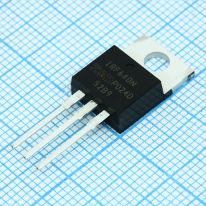 IRF640NPBF, Транзистор полевой N-канальный 200В 18А 150Вт, 0.15 Ом