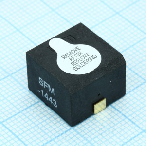 SFM-1443, Пьезоизлучатель для поверхностного монтажа  88дБ 10В 4мА  4.3кГц