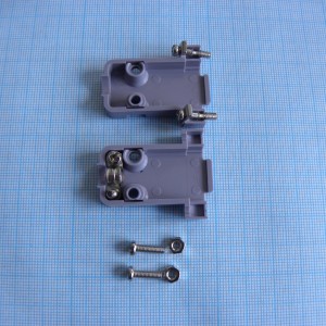 DS1045-09AP1S1-A, Кожух для D-SUB разьема 9 pin, пластик, серый