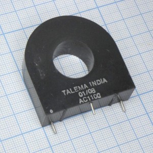 AC-1100, Датчик тока 100A, 1000:1, 50/60Hz, 1 обмотка