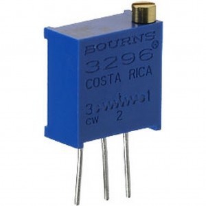 3296W-1-503LF, Потенциометр многооборотный керметный 50кОм 0.5Вт PC PIN