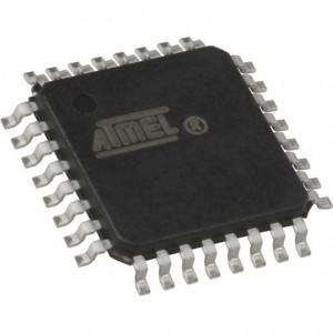 ATMEGA48V-10AU, Микроконтроллер AVR 4K-Флэш-память/512k-ОЗУ/256-ЭППЗУ+8x10 АЦП, электропитание 1,8...5,5В
