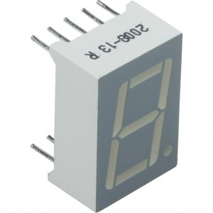 SA56-11SRWA, 1 разрядный индикатор 14,2мм/красный/640нм/8-24мкд/ОА