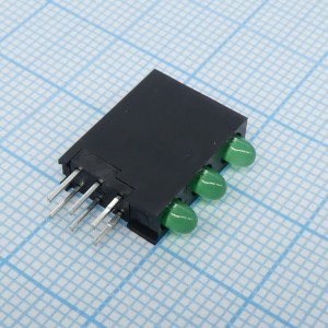 L-7104SA/3GD, Светодиодный модуль 3LEDх3мм/зеленый/568нм/10-25мкд/40°