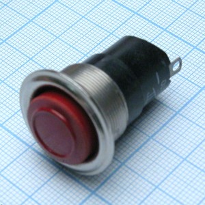 К-1-2П  20мм (металл), 1 замыкание, красный протектор