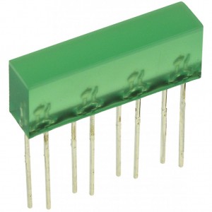 L-865/4GDT, Светодиодный модуль 5х22мм/зеленый/568нм/5-10мкд/120°
