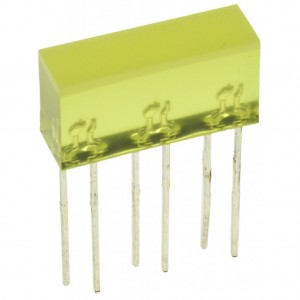 L-845/3YDT, Светодиодный модуль 5х16мм/желтый/588нм/5-10мкд/120°
