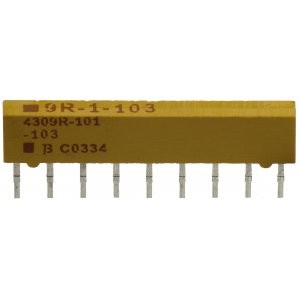 4309R-101-103, Резисторная сборка 8 резисторов 10кОм