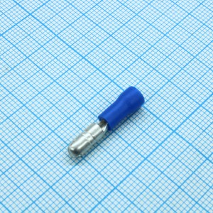 MPD1.25-156 blue, наконечник кабельный - штекер трубчатый с изоляцией d=4мм, сеч. пров. 0.5-1.5мм