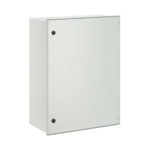 CN50863 Цельный навесной шкаф из фибергласа без МП со сплошной дверью 800х600х300 (ВхШхГ) мм(