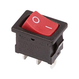 36-2131 Переключатель клавишный 250V 6А (3с) ON-ON красный Mini (RWB-202, SC-768) REXANT(кр.10шт)