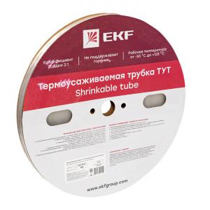 tut-10-tr Термоусаживаемая трубка ТУТ 10/5 прозрачная рулон EKF PROxima(кр.100м)
