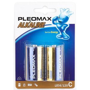 Батарейки Pleomax LR14-2BL Alkaline (20/160/6400) (кр. 2шт) [C0019255]