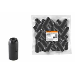 Патрон Е14 подвесной, термостойкий пластик, черный, Б/Н TDM (кр.50шт) [SQ0335-0057]