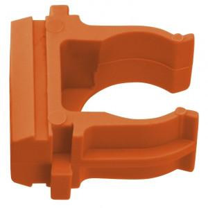 Крепеж-клипса d16 мм (10 шт) оранжевая EKF-Plast(кр.10шт) [derj-z-16o]