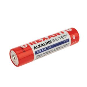 30-1011 Батарейка алкалиновая AAA/LR03 1,5V 12 шт. (мизинчик) блистер REXANT(кр.12шт)