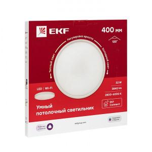 Умный потолочный светильник 400 мм 32W EKF Connect(кр.1шт) [sclwf-400-cct]