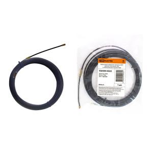 SQ0590-0022 Нейлоновая кабельная протяжка НКП диаметр 4мм длина 10м с наконечниками (черная)