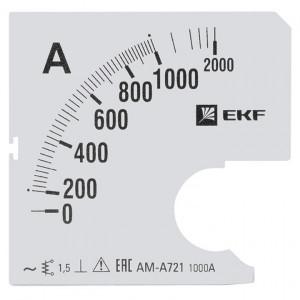 Шкала сменная для A721 1000/5А-1,5 EKF PROxima(кр.1шт) [s-a721-1000]