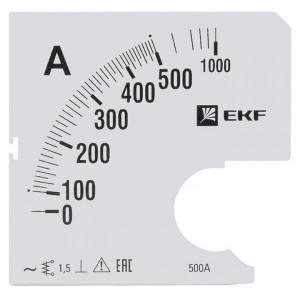 Шкала сменная для A961 500/5А-1,5 EKF PROxima(кр.1шт) [s-a961-500]