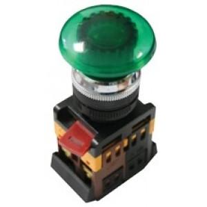 Кнопка AELA-22 зеленая с подсветкой NO+NC 220В Грибок EKF PROxima(кр.1шт) [pbn-aela-1g-220]
