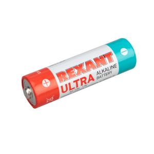 30-1025 Батарейка алкалиновая ультра AA/LR6 1,5V 2 шт. (пальчик) блистер REXANT(кр.2шт)