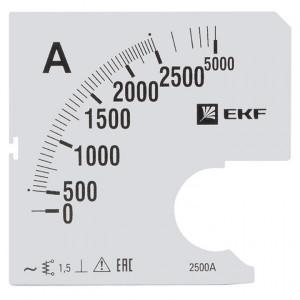 Шкала сменная для A961 2500/5А-1,5 EKF PROxima(кр.1шт) [s-a961-2500]