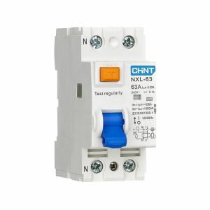 Выключатель дифференциального тока (УЗО) 2п 40А 100мА тип AC NXL-63 6кА CHINT 328259