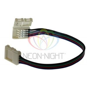 Коннектор соединительный (2 разъема) для RGB светодиодных лент шириной 10 мм, длина 15 см LAMPER(кр.10шт) [144-004]