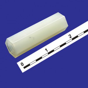 HTP-320, Стойка нейлоновая для печатной платы, шестигранная, М3, 20мм, отверстие-отверстие