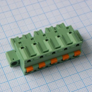 2EDGKDM-7.62-05P-14-00, Нажимной безвинтовой клеммный блок 5 контактов шаг 7.62мм