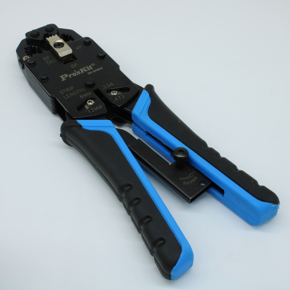 Изображение товара Клещи для обжима CP-376KX с храповым механизмом для кабелей и разъемов