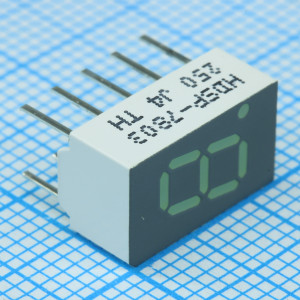 HDSP-7803-JK000, Индикатор светодиодный зеленый 7-сегментный, HDSP-7803JK000