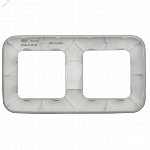 FLITE ARTISTIC Рамка 2-местная РУ-2-А-ФлС серый IEK FI-M22-31-20-K03