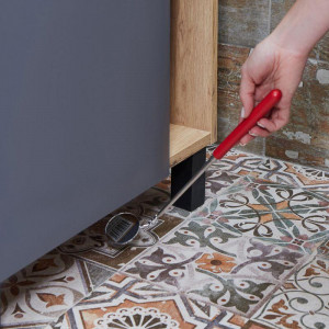 Зеркало телескопическое диаметром 57мм, Механизм шарнирного типа, поворот на 360°, длина 240-920мм