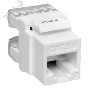 Модуль Keystone RJ45 кат.5E неэкранир. 110 IDC 180град. бел. TERACOM PRO TRP-KSTN-180D-5EUTP-WH