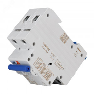 Выключатель автоматический модульный 2п C 25А 6кА OptiDin BM63-2C25-УХЛ3 КЭАЗ 260602