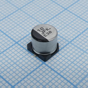 EEEFK1J100P, Конденсатор электролитический для поверхностного монтажа 63В 10мкФ ±20%, 2000часов, 80mA, 6.3х5.4мм