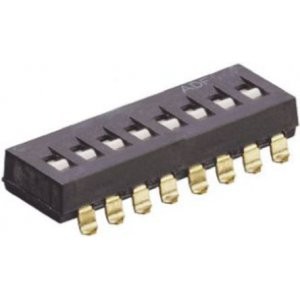 1825059-1, Переключатель DIP Switches; Конфигурация: SPST; Контакты: 2; Шаг: 2.54