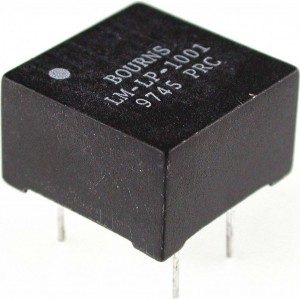 LM-LP-1001L, Audio Transformer 1:1 6500VDC 90Ohm Prim. DCR 90Ohm Sec. DCR 8Term. PC Pin Thru-Hole