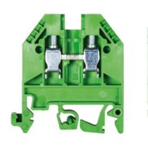 Клемма WK 4 /U GRUN, Проходная клемма, тип фиксации провода: винтовой, номинальное сечение: 4 мм кв., 32A, 800V, ширина: 6 мм, цвет: зеленый, тип монтажа: DIN 35