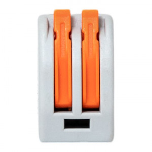 Клемма строительно-монтажная СМК 222-412 2-проводная 0.08-2.5кв.мм с рычагом (уп.100шт) PROxima plc-smk-412