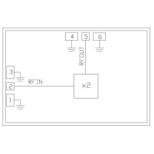 HMC1105-SX, Формирование сигнала 40-80GHz X2 Passive mult