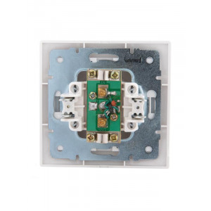 Розетка телевизионная проходная TV СП Mira бел./сер. 701-0215-129